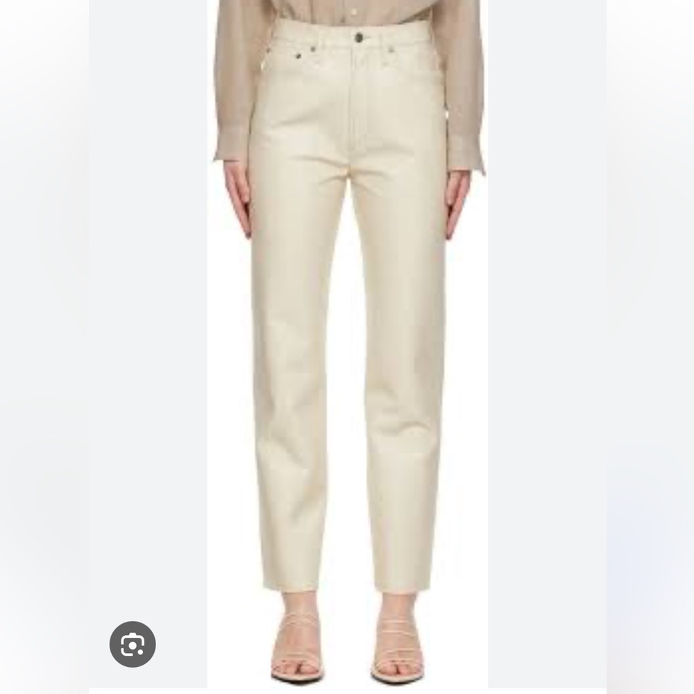 Agolde recycled leather jeans